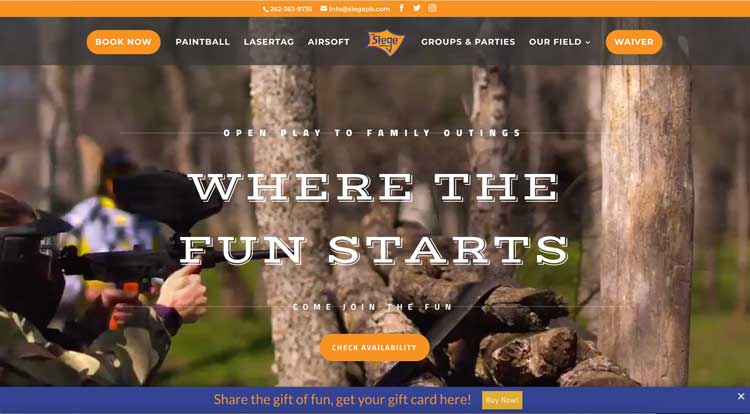 The Siege Paintball Website